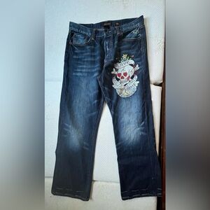 Vintage mens Ed Hardy Love Kills Slowly jeans